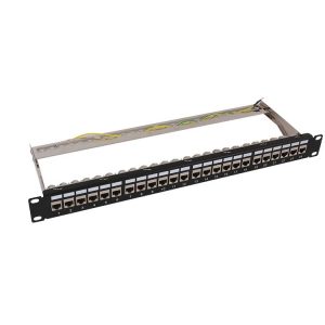 פנל 24 קיסטונים CAT6A מסוככים