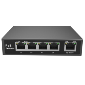 SWITCH 1G POE מוזן 60W ומפצל ל-4 יציאות POE