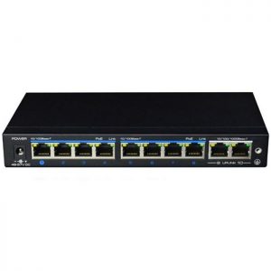 120W SWITCH POE ל-8 ערוצים+ 2 UP LINK