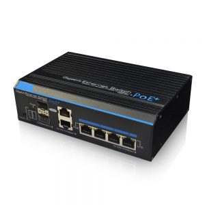SWITCH תעשייתי מנוהל 4 פורטים + 2SFP + 2UP LINK