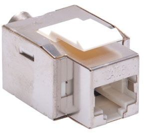 שקע RJ45 ל-CAT6 מסוכך 90 מעלות