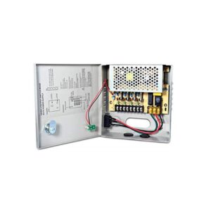 ספק 12V DC 4A מזווד בקופסא עם 4 פיוזים