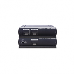 סט מעביר HDMI ו-2 USB ברשת IP (LAN)