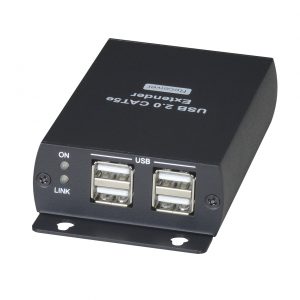 סט להעברת 4 ערוצי USB ל-140 מטר
