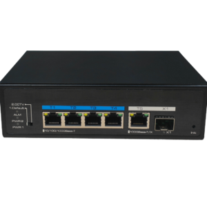 POE SWITCH תעשייתי 4 פורטים מוזן 12-57V