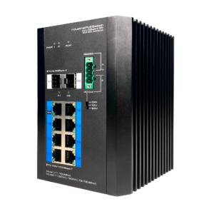 POE SWITCH תעשייתי מנוהל 8 פורטים מוזן 12-57V