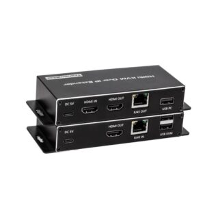 מעביר  4K+USB+IR על LAN